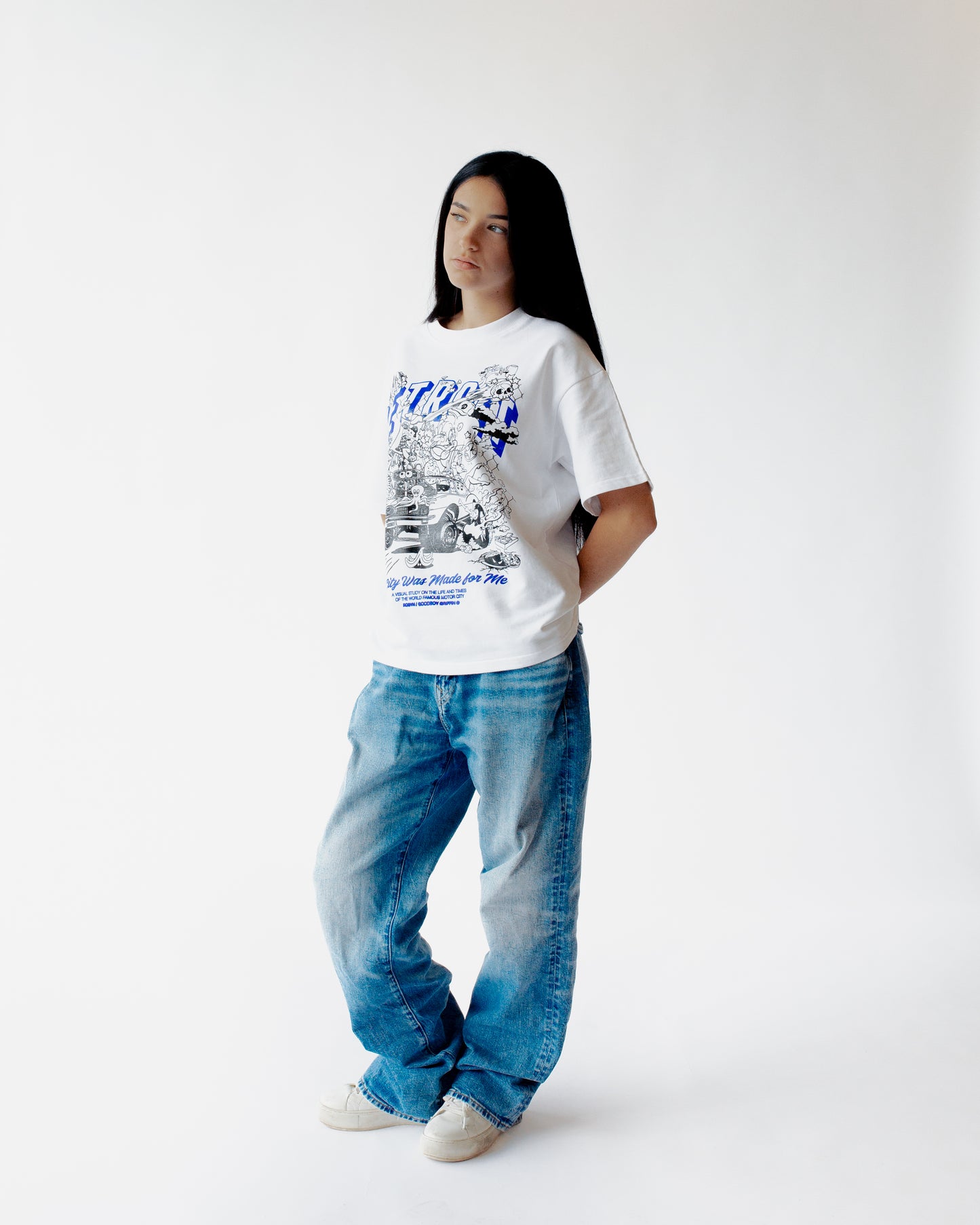Robyn/Goodboy Griffin Detroit Made Me Tee White