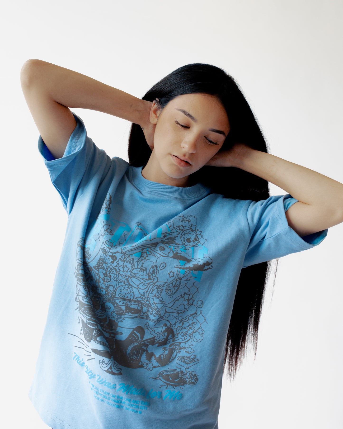 Robyn/Goodboy Griffin Detroit Made Me Tee Blue