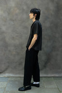 Percival Leland Cuban Short Sleeve Shirt - Black
