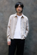 Percival Leland Boxy Long Sleeve Shirt - Ecru Cream