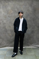 Percival Chronicle Knitted Hoodie - Black