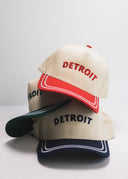 Detroit 5 Panel Hat - Navy/OS Font