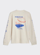 Percival Harlow Fine Wines Long Sleeve T-Shirt - Cream