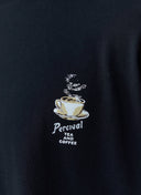 Percival Grill Oversized Tee - Black