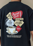 Percival Grill Oversized Tee - Black