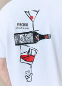 Percival Perci & Rossi Martini Oversized Tee - White