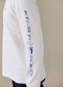 Percival Harlow Fine Wines Long Sleeve T-Shirt - Cream