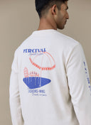 Percival Harlow Fine Wines Long Sleeve T-Shirt - Cream