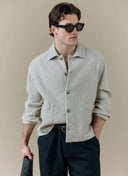 Percival Sorrento Boxy Overshirt - Ecru Cream