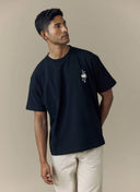 Percival Grill Oversized Tee - Black