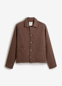 Percival Sorrento Boxy Overshirt - Brown