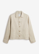 Percival Sorrento Boxy Overshirt - Ecru Cream